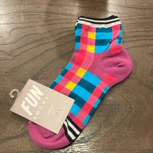 Color Block Striped Women’s Anklet Socks Fun Socks Brand